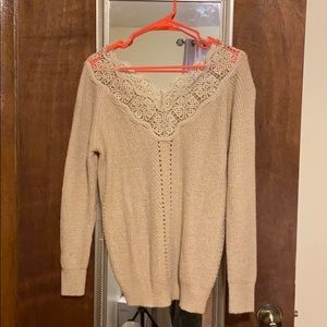 Off the shoulder sweater